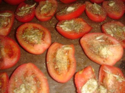 сушеные помидоры с чесноком